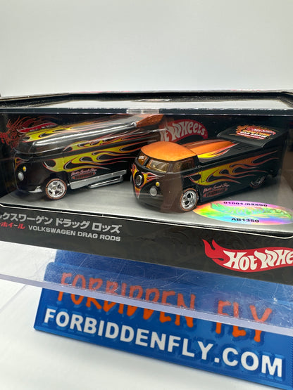 Hot Wheels Collectors - 2007 Custom Car Show Japan Convention Exclusive - Volkswagen Drag Rods (Drag Bus & Drag Truck)