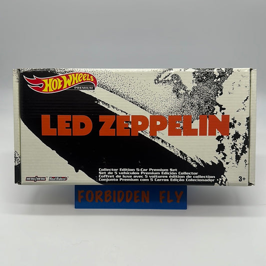 Hot Wheels Premium - Pop Culture Led Zeppelin Series - Sealed Boxed Set of 5