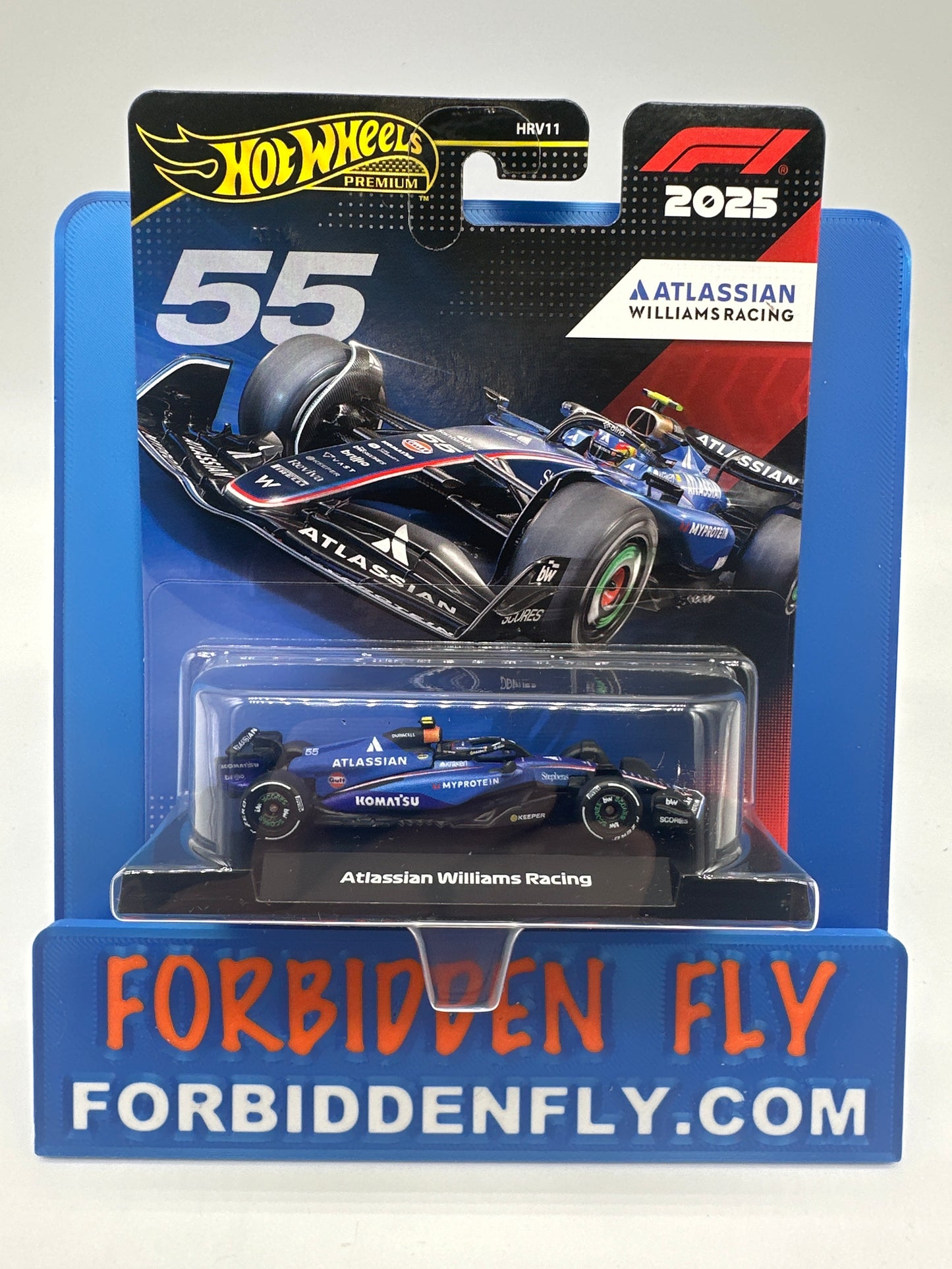 Hot Wheels 2025 Formula 1 Premium Series - Atlassian Williams Racing Formula One Team #55 - Carlos Sainz