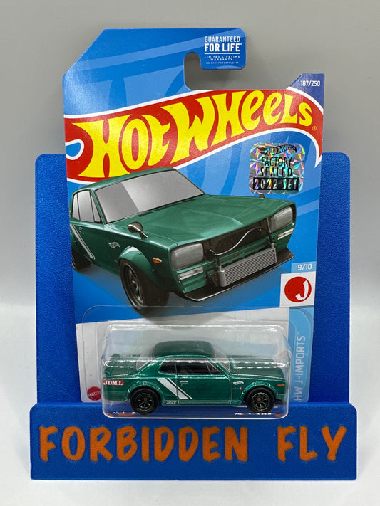 Hot Wheels Super Treasure Hunt - Factory Stickered 2022 K Case - Nissan Skyline HT 2000GT-X