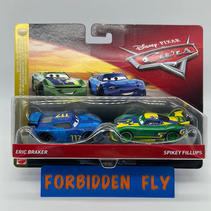 Disney Pixar Cars Movie - Next Gen Piston Cup Racers Series Two Pack - Eric Braker & Spikey Fillups