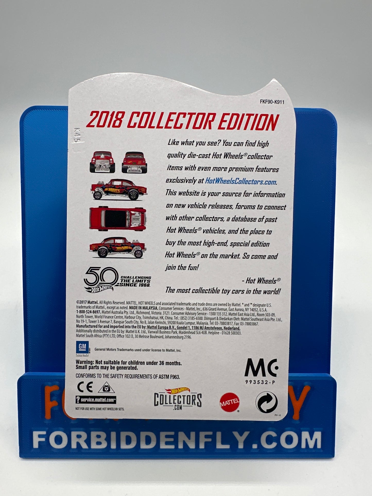 Hot Wheels Mail In - 2018 Factory Sticker Collector Edition #2 - ‘55 Chevy Bel Air Gasser