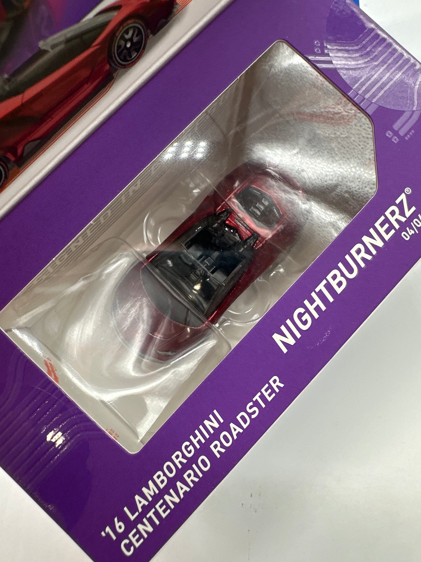 Hot Wheels Boxed Series 2 ID Car - Nightburberz - ‘16 Lamborghini Centenario Roadster
