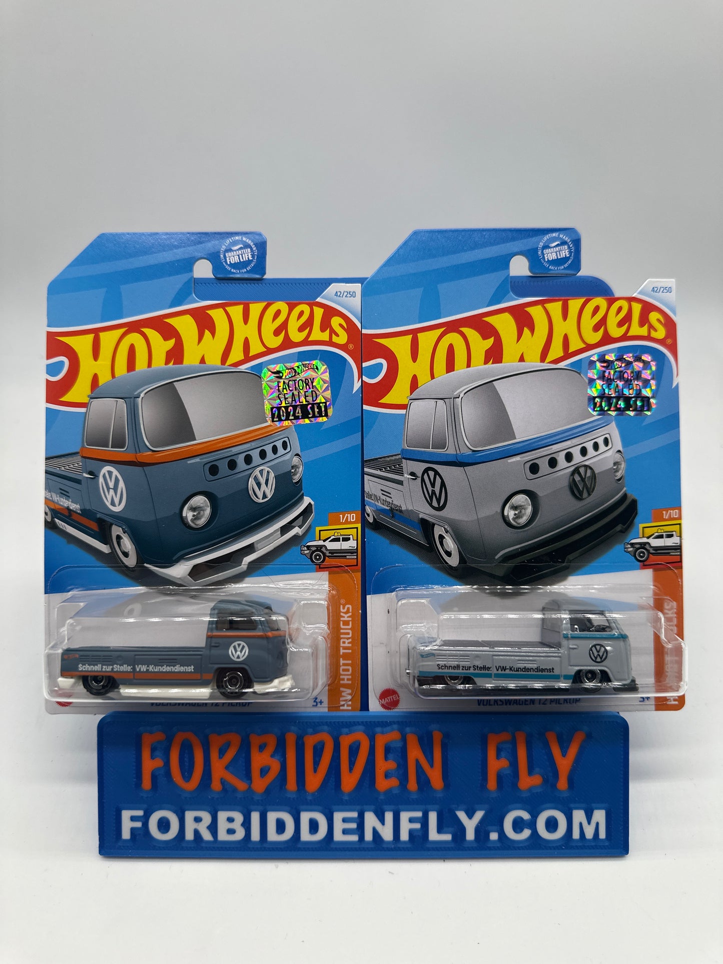 Hot Wheels Mainline - Factory Stickered 2024 - Volkswagen T2 Pickup - Lot Of 2