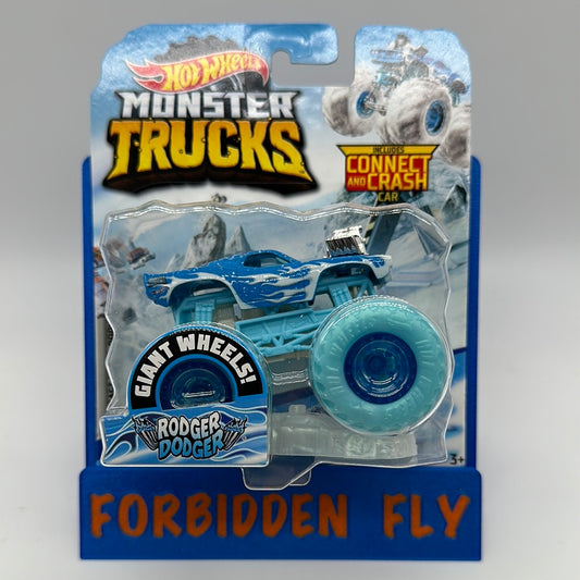 Hot Wheels Monster Trucks - 2021 Blizzard Bashers Series - Giant Wheels Connect & Crash Rodger Dodger