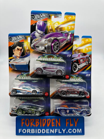 Hot Wheels 2025 Silver Series - Wal Mart Exclusive - AcceleRacers Series - Complete Set Of 5