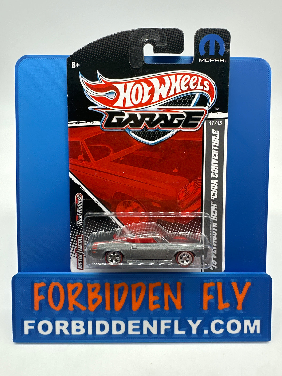 Hot Wheels Premium - HW Garage Series (Mopar) - Matte Grey ‘70 Plymouth Hemi Cuda Convertible (#11/15)