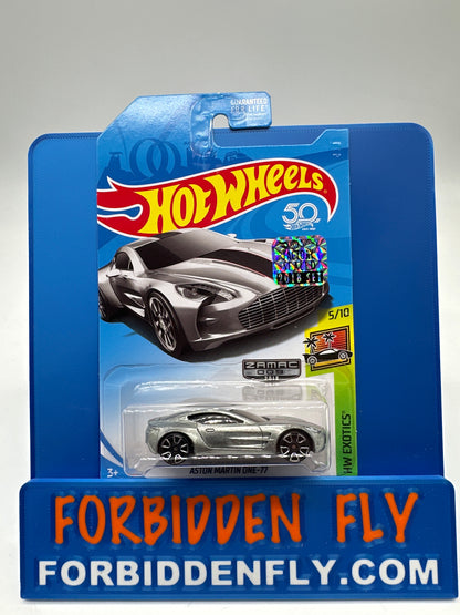 Hot Wheels Mainline - Factory Stickered 2018 - Exclusive Zamac Edition #9/18 - Aston Martin One-77