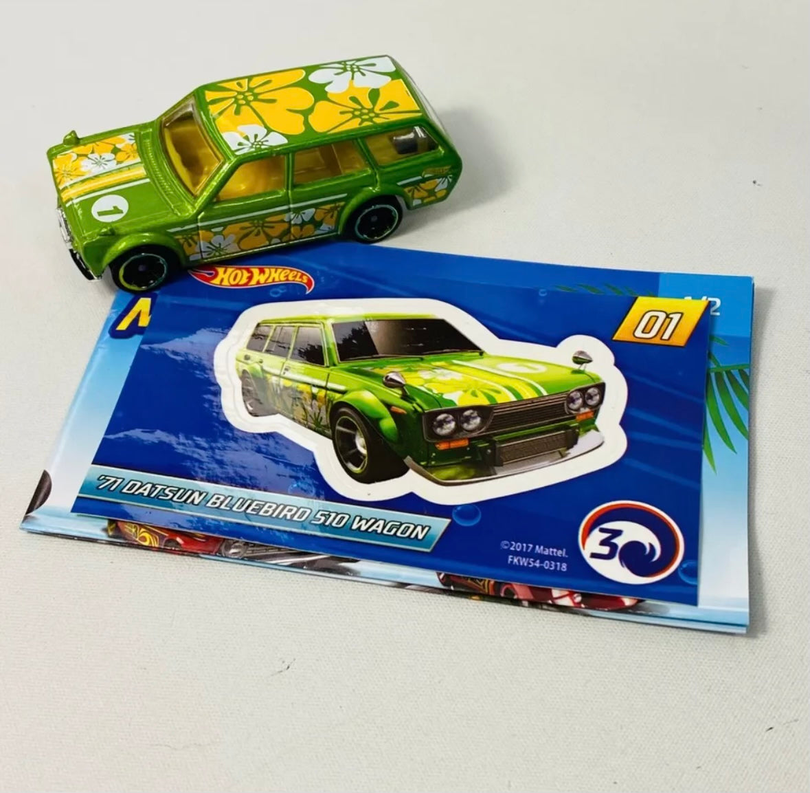 Hot Wheels 2018 Mystery Models Baggie - Series 3 #1 Chase - Green Datsun Bluebird 510 Wagon