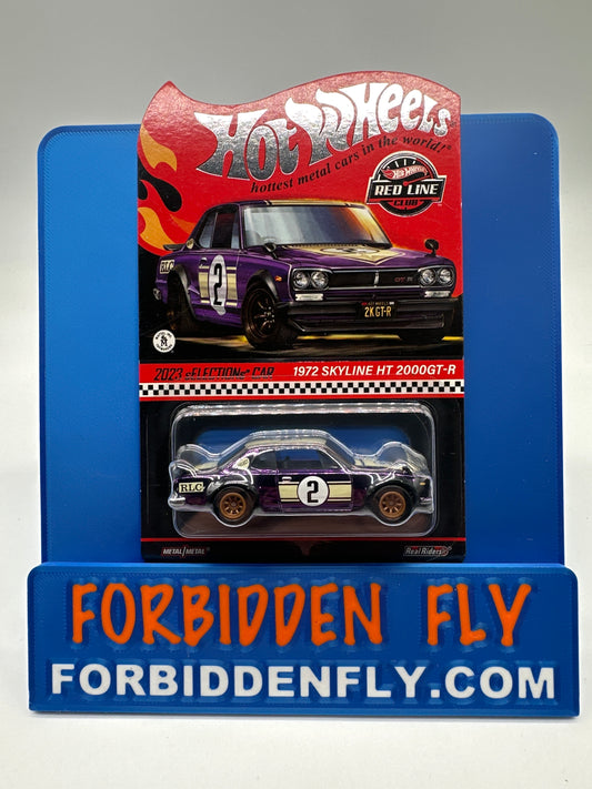 Hot Wheels RLC Red Line Club Release - 2023 Selections Purple 1972 Nissan Skyline H/T 2000GT-R