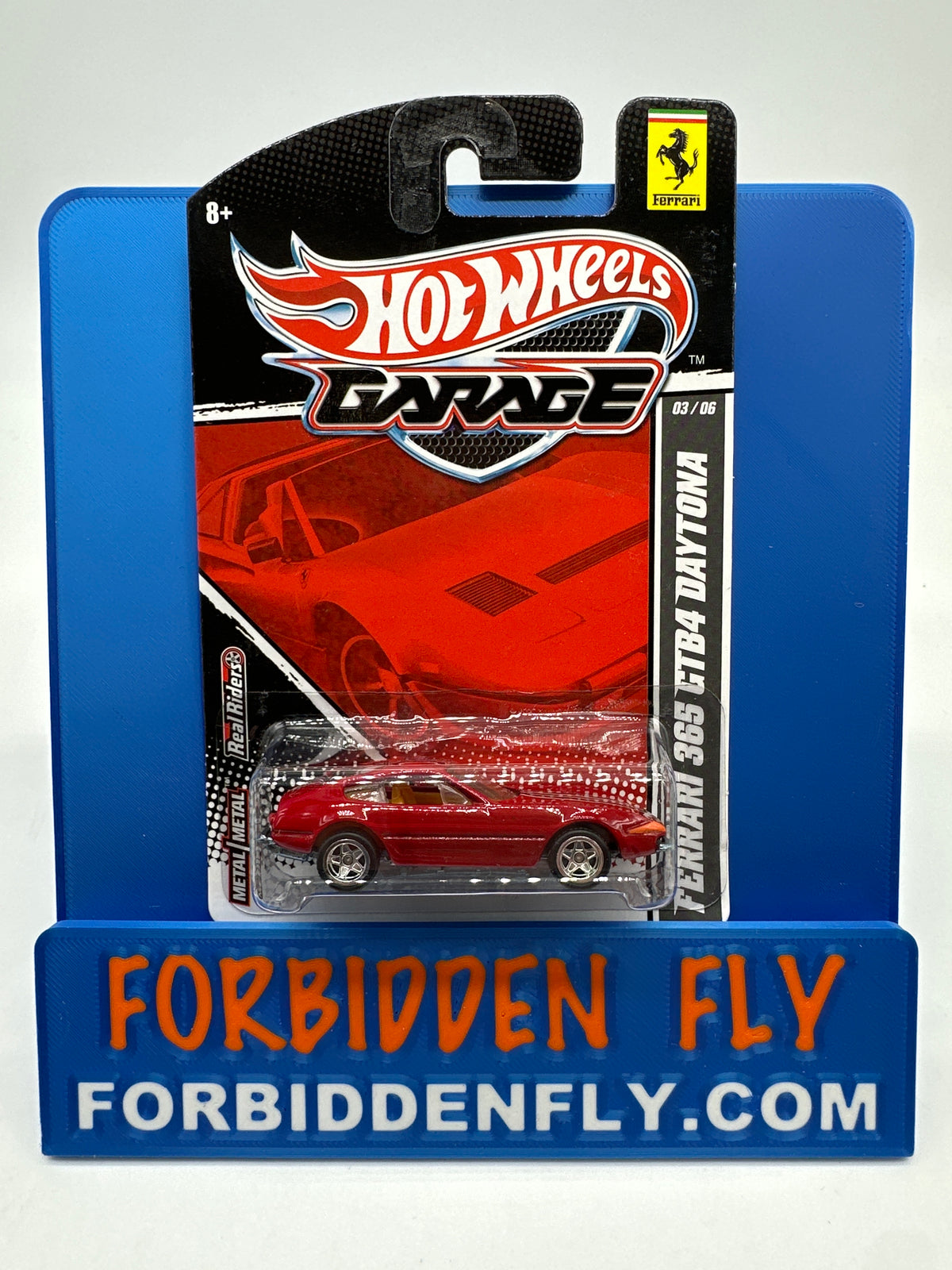 Hot Wheels Premium - HW Garage Series (Ferrari) - Red Ferrari 365 GTB4 Daytona (#3/6)