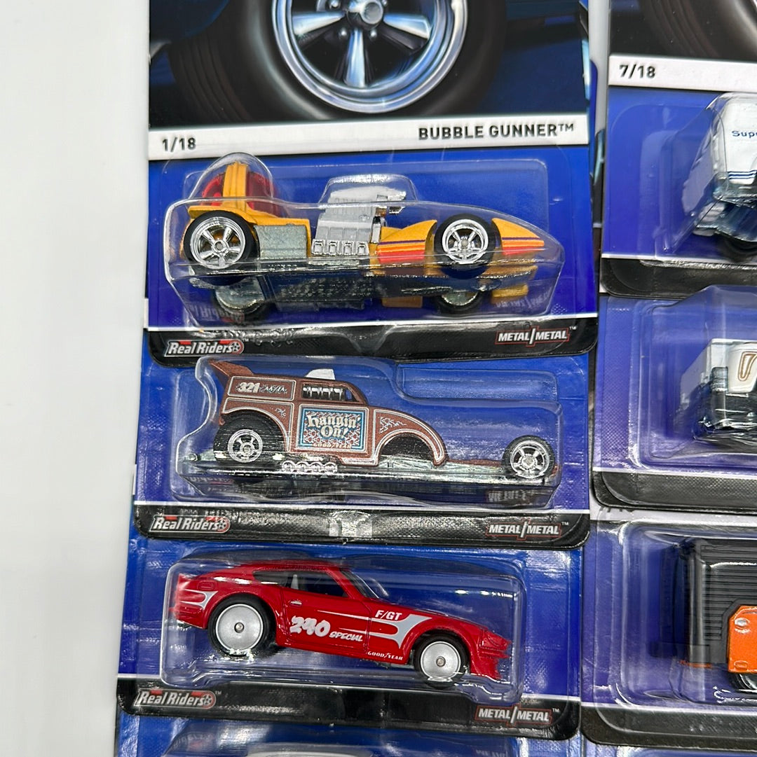 Hot Wheels - 2014 Real Riders Series - Complete Set of 18