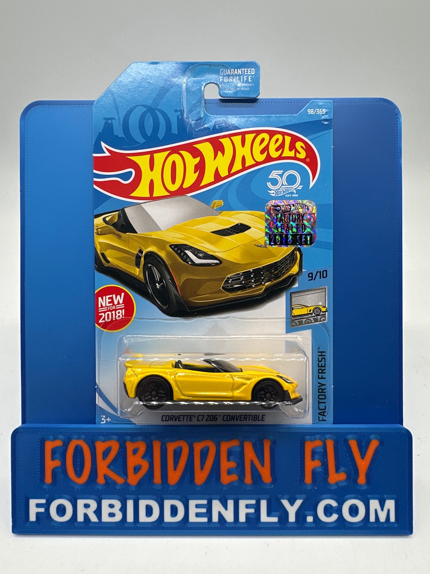 Hot Wheels Mainline - Factory Stickered 2018 - Corvette C7 Z06 Convertible - Lot Of 2