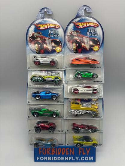 Hot Wheels - Wal Mart Exclusive 2007 Holiday Hot Rods Series - Complete Set of 12