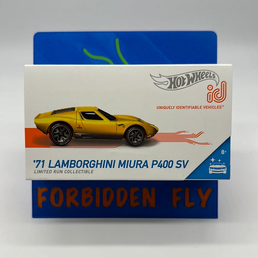 Hot Wheels Boxed Series 1 ID Car - Factory Fresh - ‘71 Lamborghini Miura P400 SV - Gold