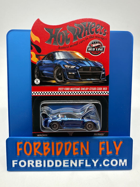 Hot Wheels RLC Red Line Club - 2026 Release - Blue 2022 Ford Mustang Shelby GT500 Code Red