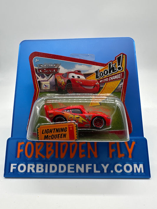 Disney Pixar Cars Movie - World Of Cars Short Card - Lightning McQueen - Lenticular Eye Changer