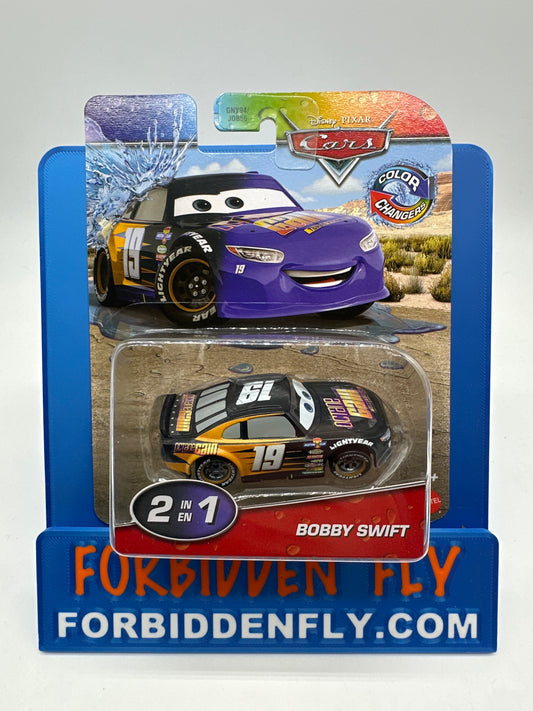 Disney Pixar Cars Movie - Color Changers - Bobby Swift - Black to Purple