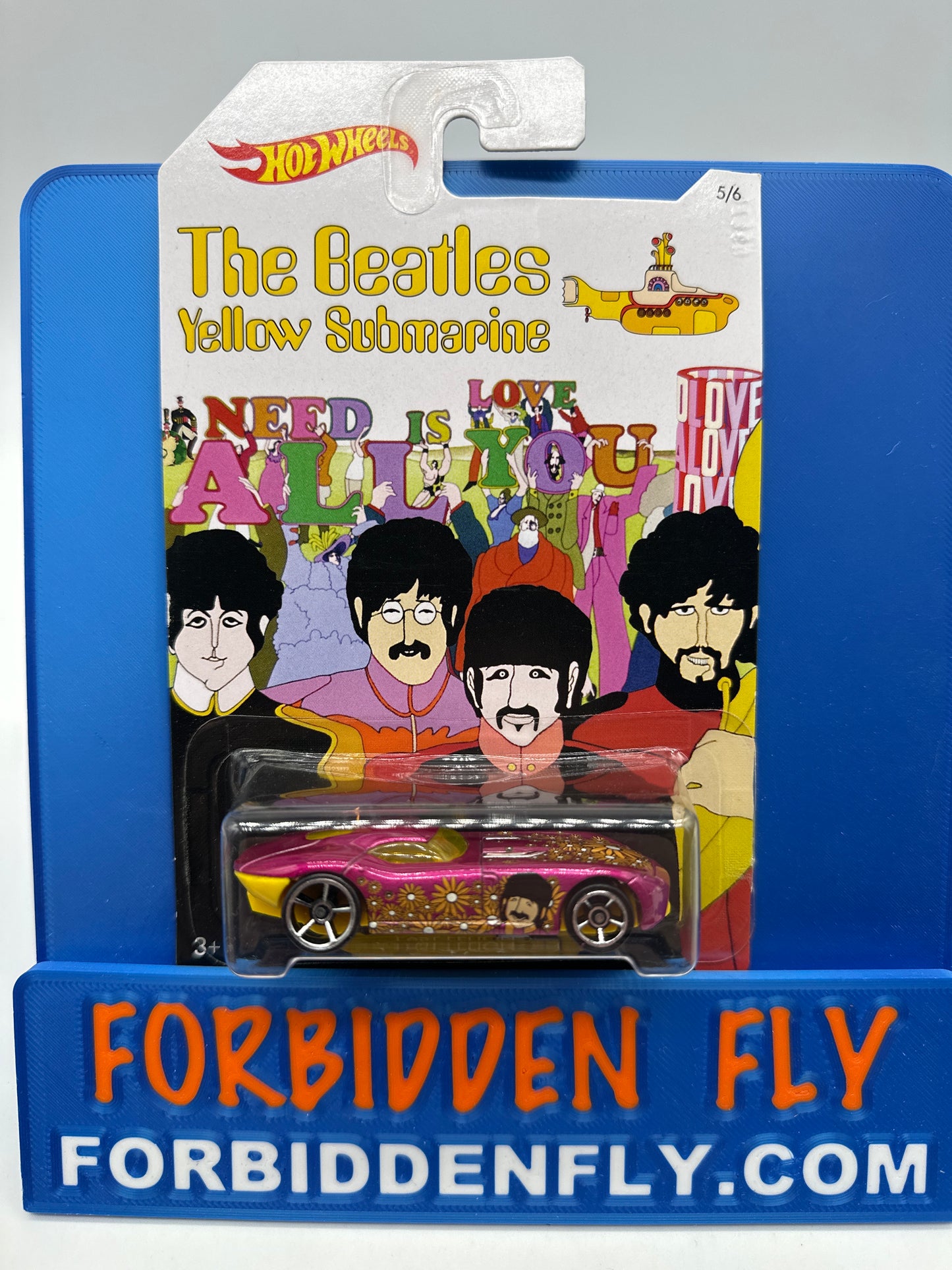 Hot Wheels - Walmart Exclusive 2016 The Beatles Yellow Submarine Series - Complete Set of 6