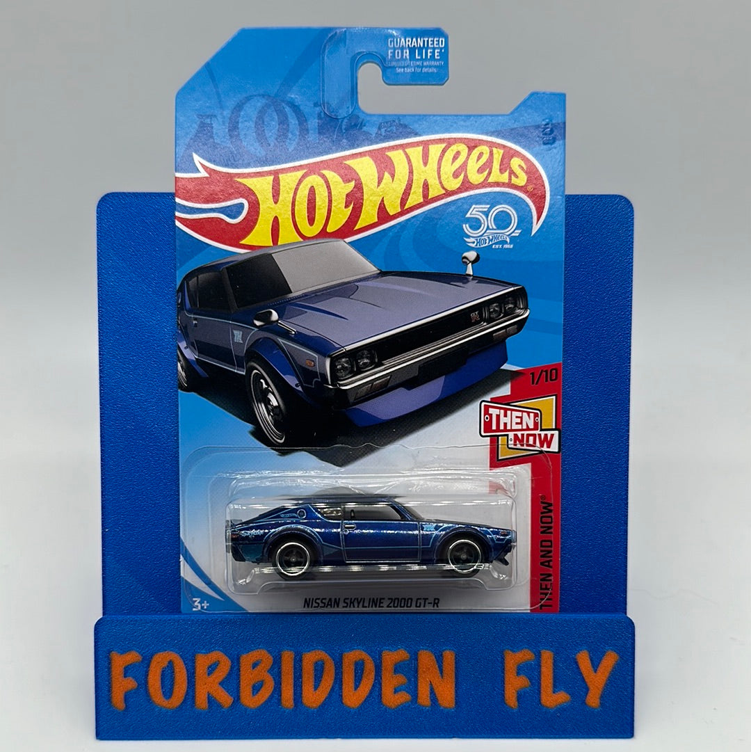 Hot Wheels 2018 Super Treasure Hunt - Blue Nissan Skyline 2000 GT-R