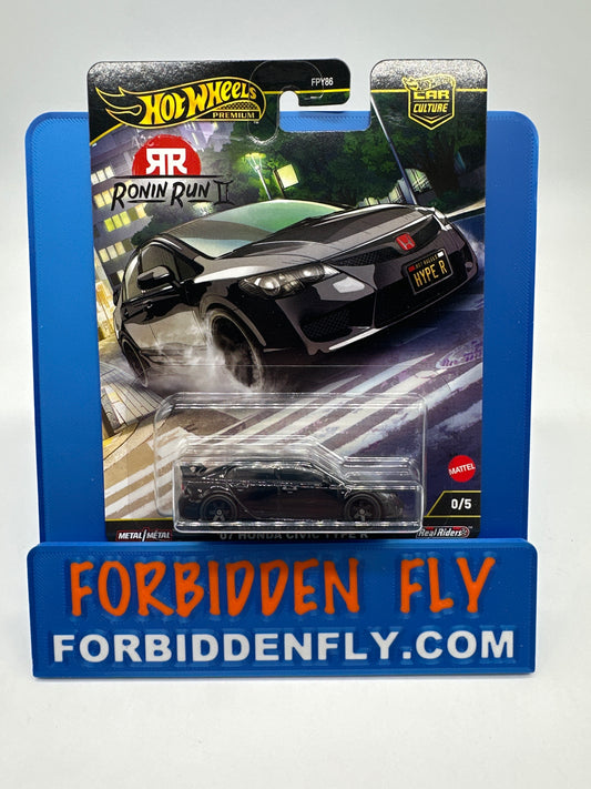 Hot Wheels Car Culture Premium - 2025 Ronin Run II Single - #0/5 Chase - ‘07 Honda Civic Type R