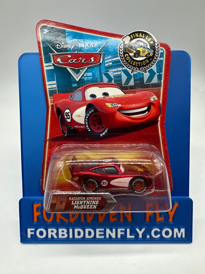 Disney Pixar Cars Movie - Final Lap Collection Series - (Pink Decal) Radiator Spring Lightning McQueen