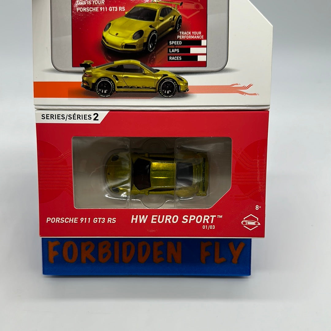 Hot Wheels Boxed Series 2 ID Car - HW Euro Sport - Porsche 911 GT3 RS - Gold