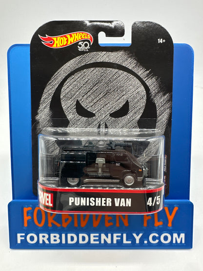 Hot Wheels 2018 Retro Entertainment Premium Single - Marvel Series #4/5 - Punisher Van (Movie Reel Packaging)