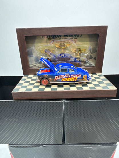 Disney Pixar Cars Movie - 2016 SDCC Comic Con Exclusive - Precision Series Dirt Track Fabulous Hudson Hornet w/ Display
