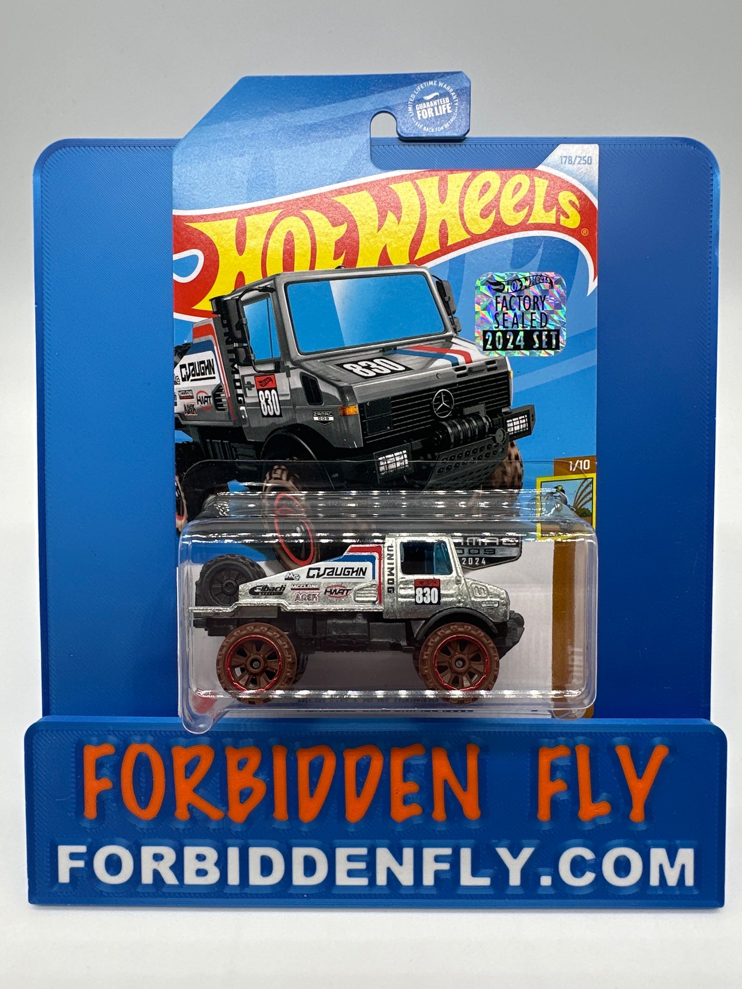Hot Wheels Mainline - 2024 Factory Sticker - Wal Mart Zamac Edition - Mercedes-Benz Unimog 1300L