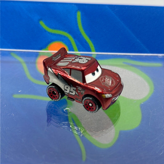 Disney Pixar Cars Movie Metal Mini Racers - Loose Racing Red Lightning McQueen