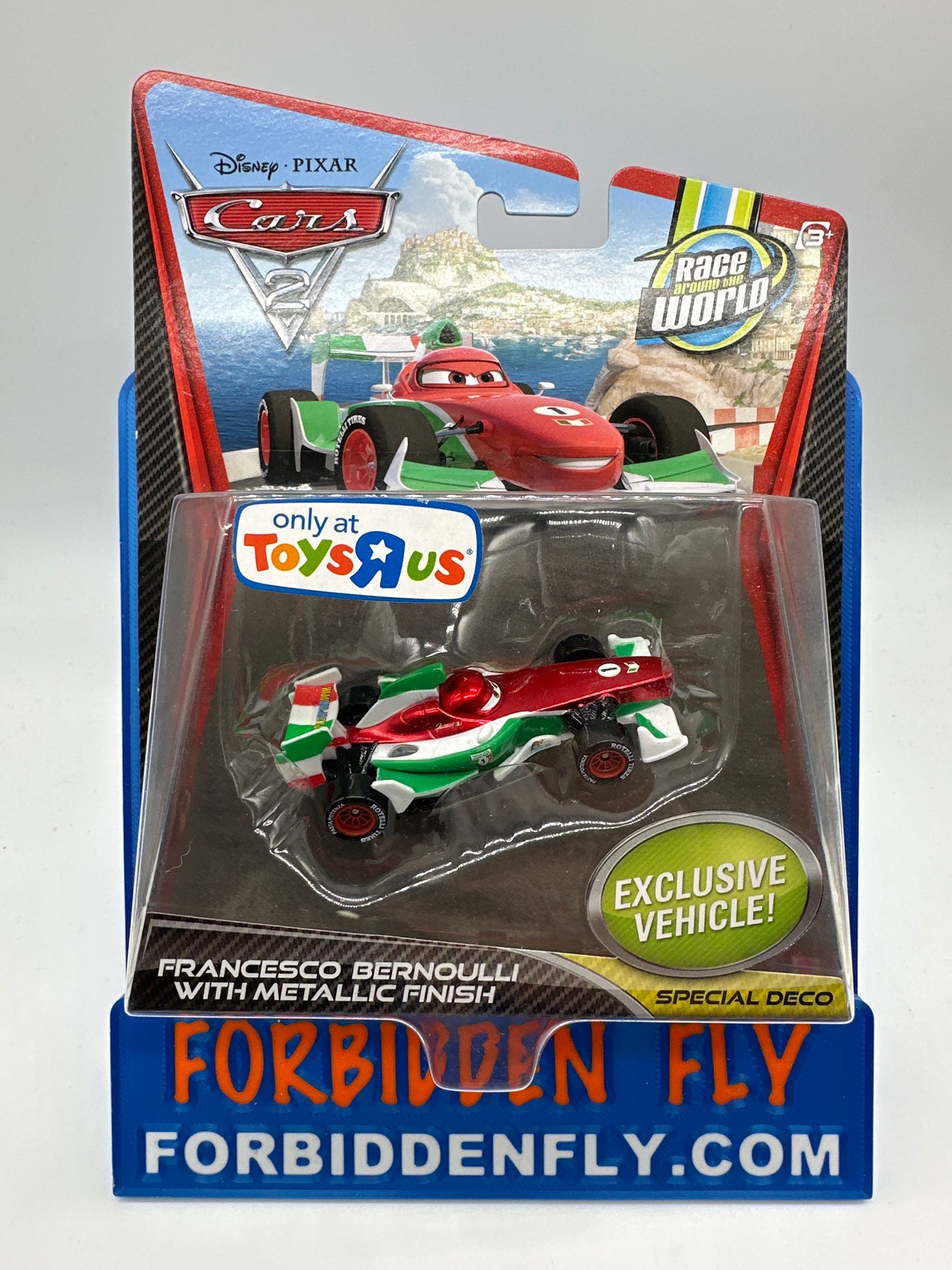 Disney Pixar Cars Movie - Race Around the World Series - Toys R Us Exclusive Deco - Francesco Bernoulli with Metallic Finish