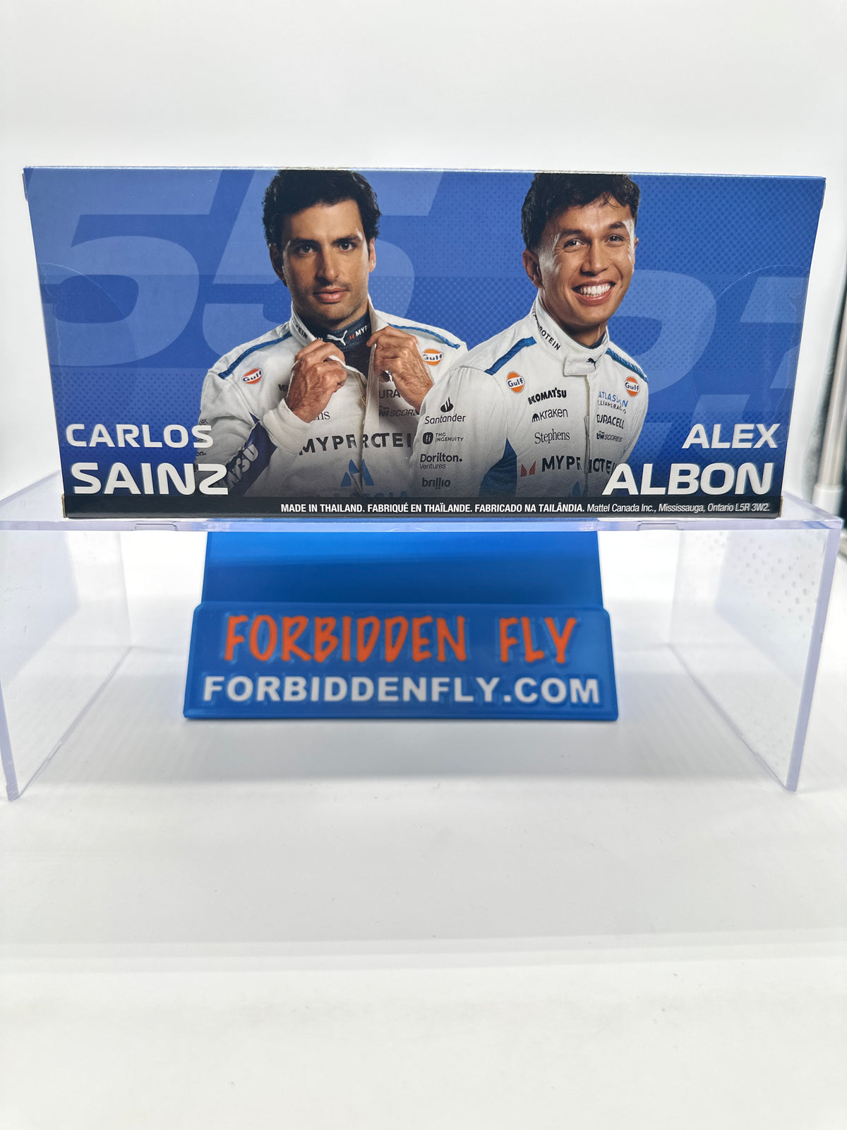 Hot Wheels 2025 Formula 1 Premium Series - Two Pack - Atlassian Williams Racing Formula 1 One (F1) Team (#23 Alex Albon & #55 Carlos Sainz)