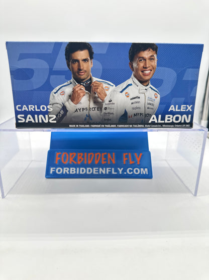 Hot Wheels 2025 Formula 1 Premium Series - Two Pack - Atlassian Williams Racing Formula 1 One (F1) Team (#23 Alex Albon & #55 Carlos Sainz)
