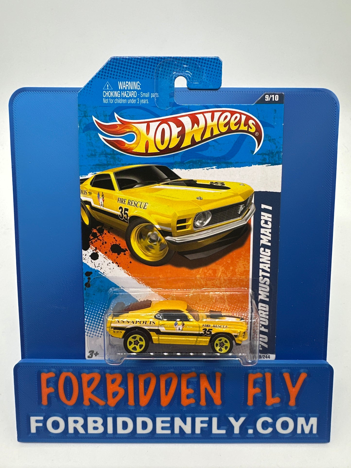 Hot Wheels 2011 HW Main Street - ‘70 Ford Mustang Mach I - Yellow
