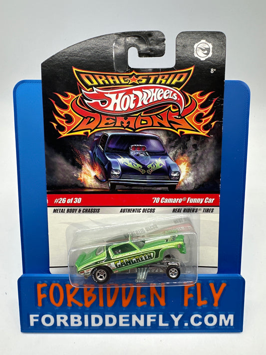 Hot Wheels Vintage Drag Strip Demons Series - #26/30 - ‘70 Camaro Funny Car - Gangreen