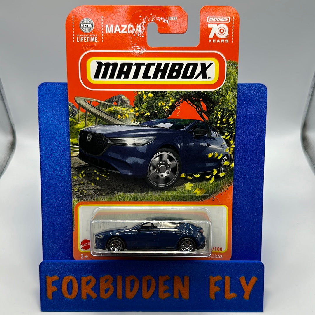 Matchbox - 2023 Mainline - 2019 Mazda 3 - Blue - #50/100