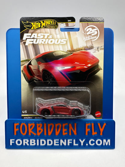 Hot Wheels Premium - Fast & Furious 25 Years Of Fast & Furious - 2026 Mix N - Set of 5