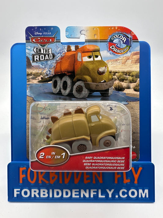 Disney Pixar Cars Movie - Color Changers - Orange to Brown - Baby Quadratorquosaur