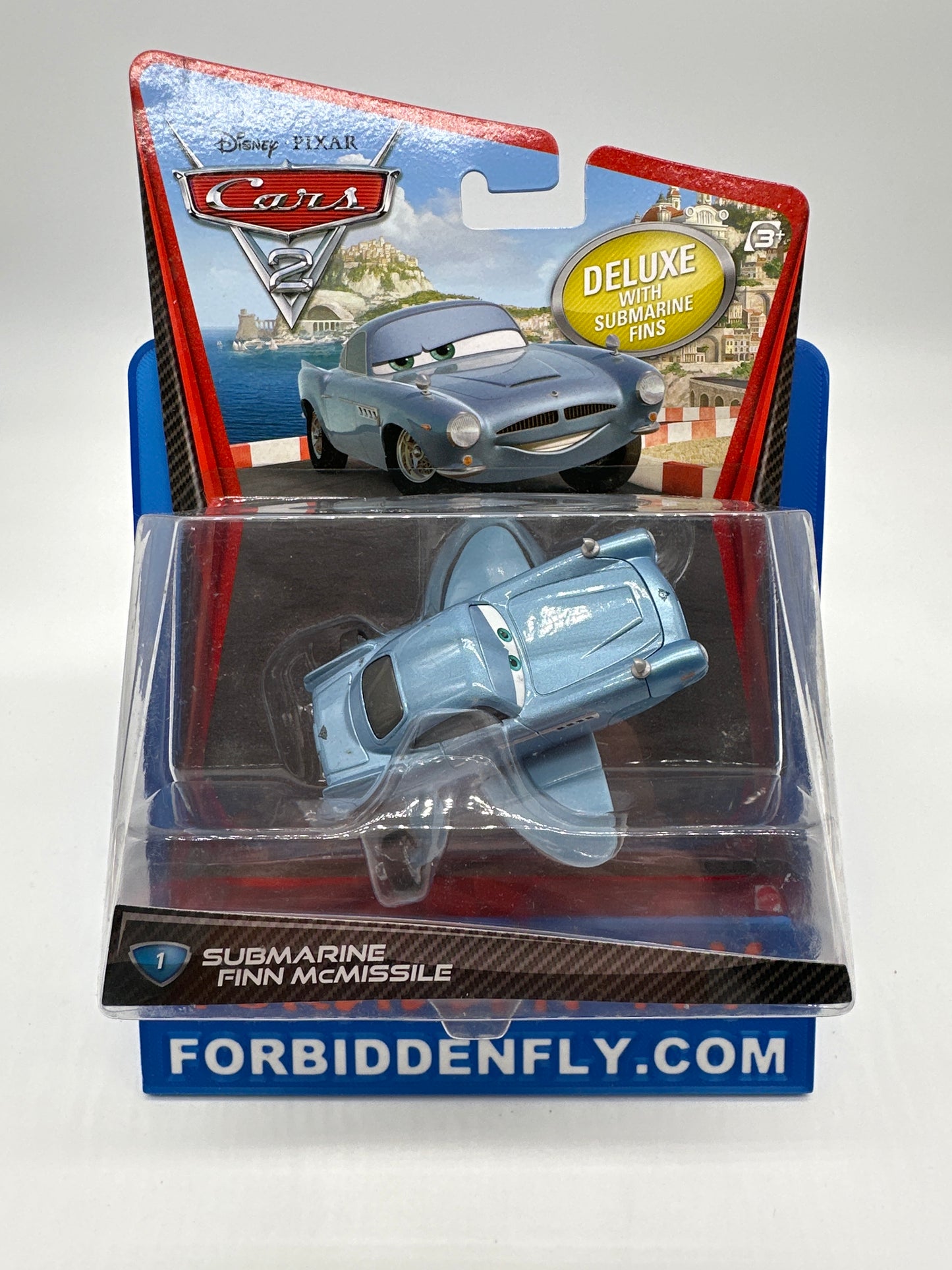 Disney Pixar Cars Movie - Cars 2 Card Series - Deluxe Submarine Finn McMissile