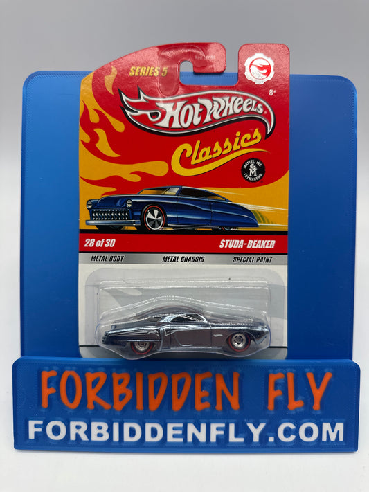 Hot Wheels Classics CHASE - Series 5 #28 of 30 - Blue Studa-Beaker