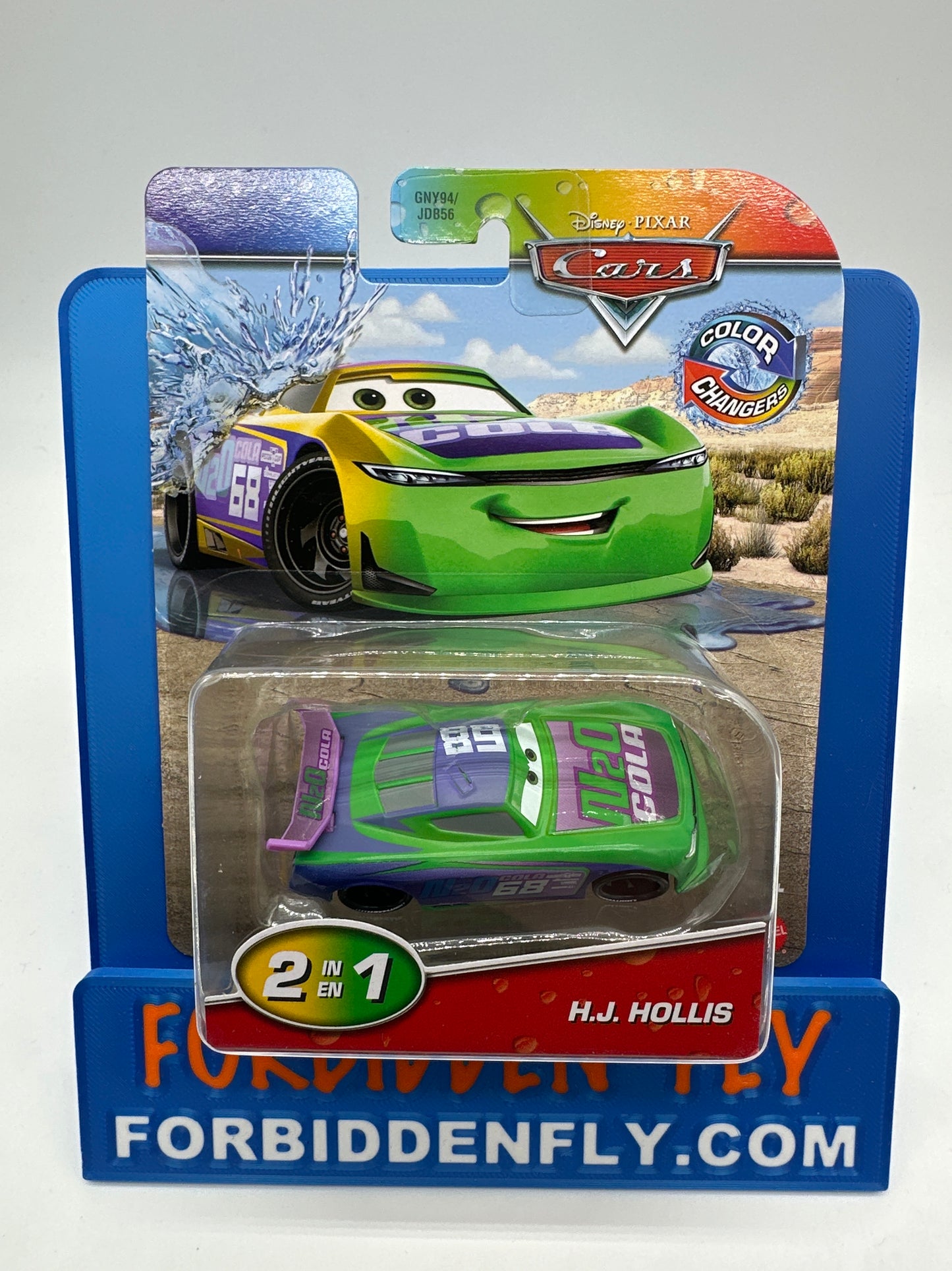 Disney Pixar Cars Movie - Color Changers - H.J. Hollis - Yellow to Green