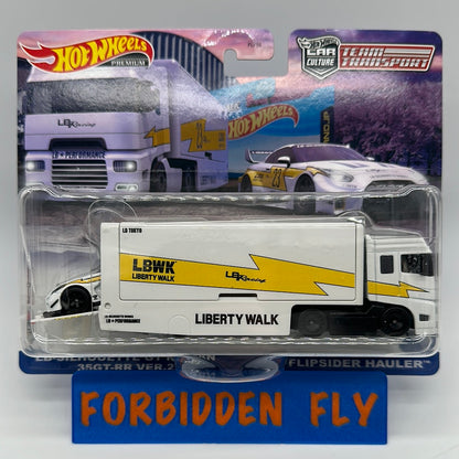 Hot Wheels Car Culture Team Transport - #56 - LB-Silhouette GT Nissan 35GT-RR Ver 2 & Flipsider Hauler