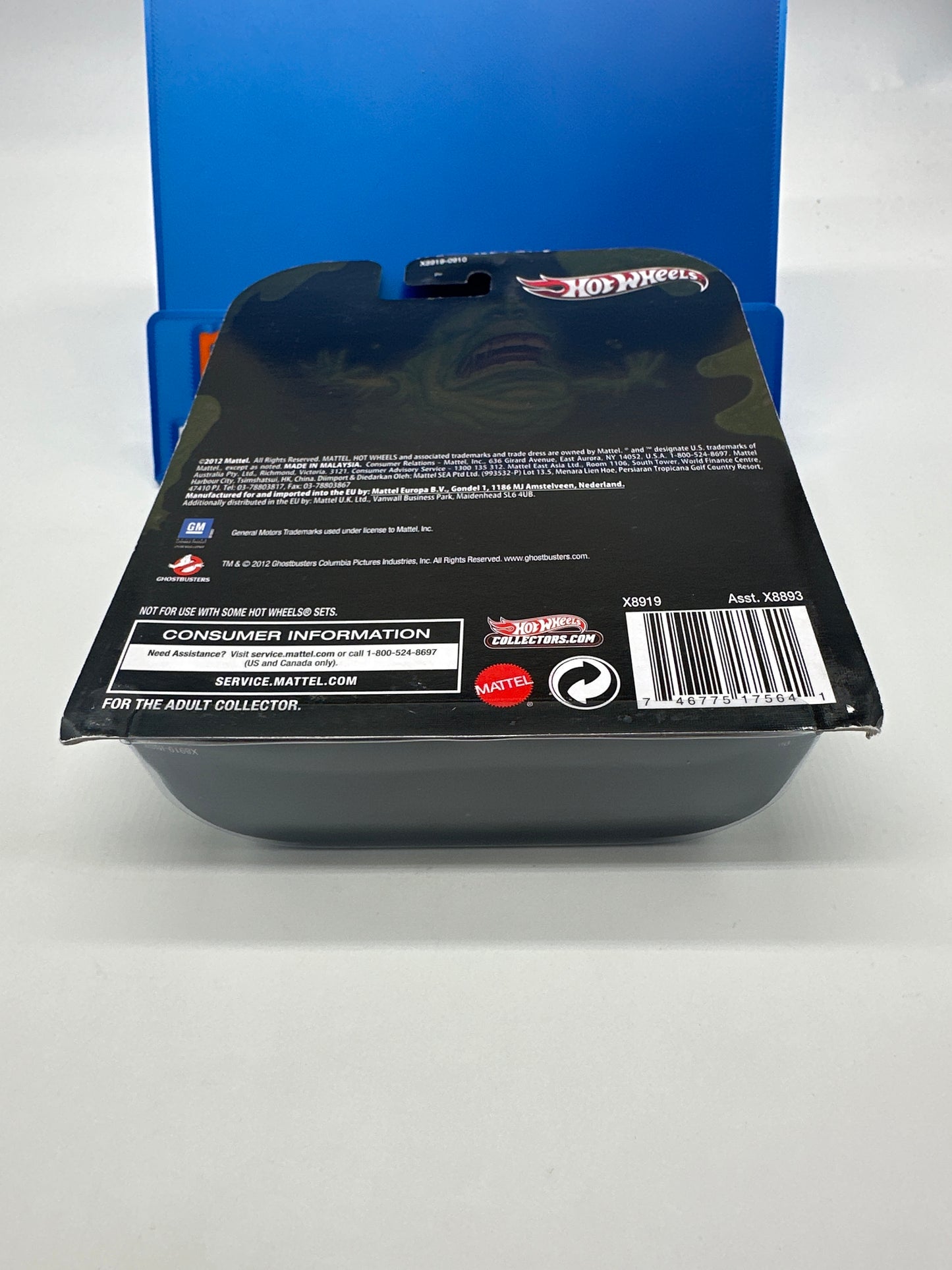 Hot Wheels 2013 Retro Entertainment Premium Single - Ghostbusters Slimer Card Ecto-1 (Movie Reel Packaging)