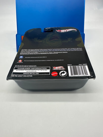 Hot Wheels 2013 Retro Entertainment Premium Single - Ghostbusters Slimer Card Ecto-1 (Movie Reel Packaging)
