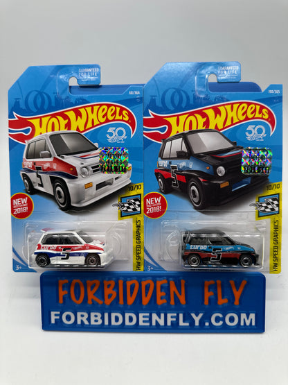 Hot Wheels Mainline - Factory Stickered 2018 - ‘85 Honda City Turbo - Lot Of 2