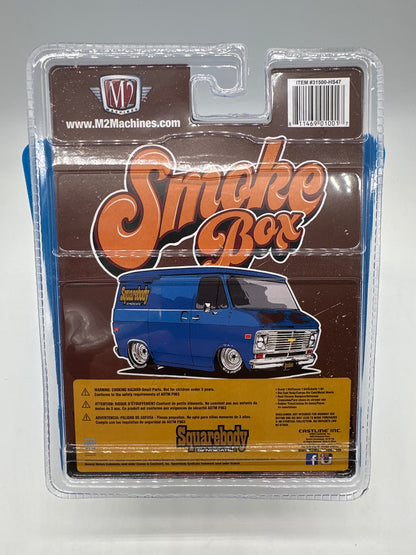 M2 Machines 2024 Squarebody Syndicate Acrylic - HS47- Blue 1973 Chevy Van G10