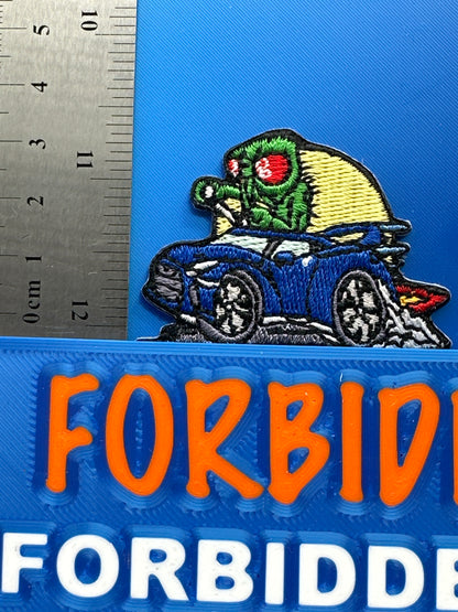 Forbidden Fly Swag - Forbidden Fly Iron or Sew On Embriodered Patch Featuring The Fly & GT-R Logo