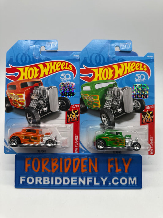 Hot Wheels Mainline - Factory Stickered 2018 - ‘32 Ford - Lot Of 2