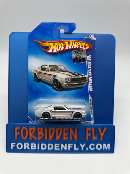 Hot Wheels Mainline - 2009 Factory Stickered - Muscle Mania Series - ‘65 Mustang Fastback - Lot Of 2